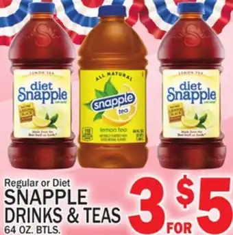 C Town SNAPPLE DRINKS & TEAS offer