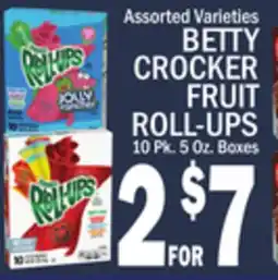 C Town BETTY CROCKER FRUIT ROLL-UPS offer