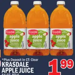 C Town KRASDALE APPLE JUICE offer