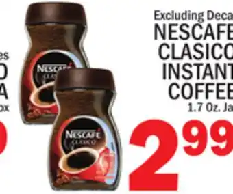 C Town NESCAFE CLASICO INSTANT COFFEE offer