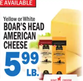 C Town BOAR'S HEAD AMERICAN CHEESE offer