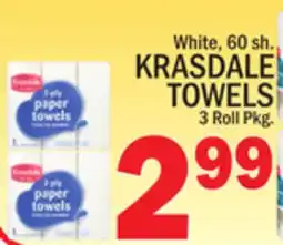 C Town KRASDALE TOWELS offer