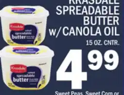 C Town KRASDALE SPREADABLE BUTTER w/CANOLA OIL offer