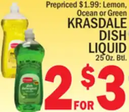 C Town KRASDALE DISH LIQUID offer
