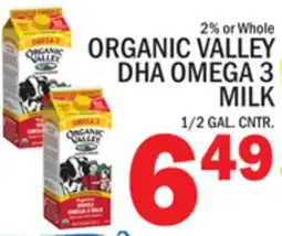 C Town ORGANIC VALLEY DHA OMEGA 3 MILK offer