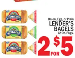 C Town LENDER'S BAGELS offer