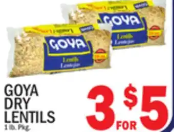 C Town GOYA DRY LENTILS offer