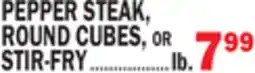 C Town PEPPER STEAK, ROUND CUBES offer