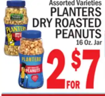 C Town PLANTERS DRY ROASTED PEANUTS offer
