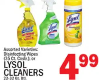 C Town LYSOL CLEANERS 22-32 Oz. Btl offer