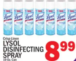 C Town LYSOL DISINFECTING SPRAY offer
