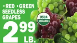 C Town RED GREEN SEEDLESS GRAPES offer