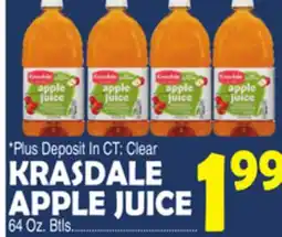 Bravo Supermarkets KRASDALE APPLE JUICE offer