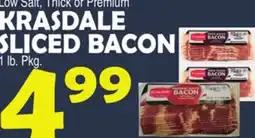 Bravo Supermarkets KRASDALE SLICED BACON offer