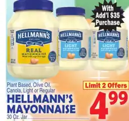 Bravo Supermarkets HELLMANN'S MAYONNAISE offer