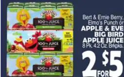Bravo Supermarkets APPLE & EVE BIG BIRD APPLE JUICE offer