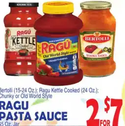 Bravo Supermarkets RAGU PASTA SAUCE 45 Oz. Jar offer