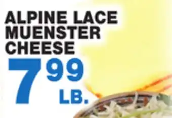 Bravo Supermarkets ALPINE LACE MUENSTER CHEESE offer