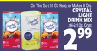 Bravo Supermarkets CRYSTAL LIGHT DRINK MIX. 96-2.1 Oz. Cnstr offer