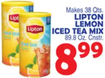 Bravo Supermarkets LIPTON LEMON ICED TEA MIX offer