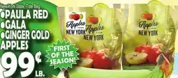 Bravo Supermarkets PAULA RED, GALA, GINGER GOLD APPLES offer