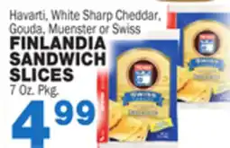 Bravo Supermarkets FINLANDIA SANDWICH SLICES offer