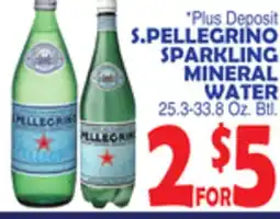 Bravo Supermarkets S. PELLEGRINO SPARKLING MINERAL WATER offer