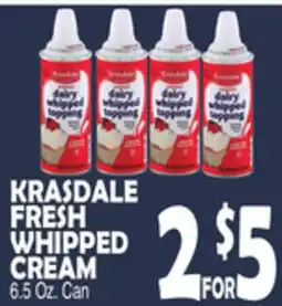 Bravo Supermarkets KRASDALE FRESH WHIPPED CREAM offer