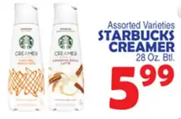 Bravo Supermarkets STARBUCKS CREAMER offer