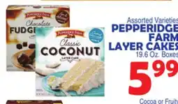 Bravo Supermarkets PEPPERIDGE FARM LAYER CAKES offer
