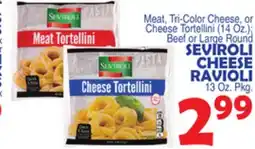 Bravo Supermarkets SEVIROLI CHEESE RAVIOLI offer
