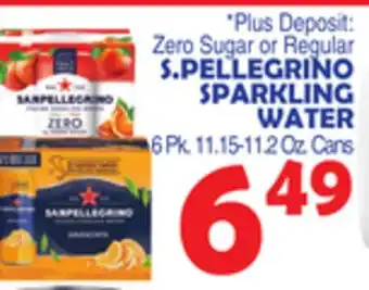 Bravo Supermarkets S. PELLEGRINO SPARKLING WATER offer