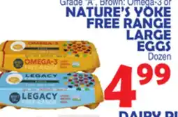 Bravo Supermarkets FREE RANGE LARGE EGGS offer