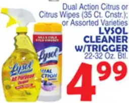 Bravo Supermarkets LYSOL CLEANER W/TRIGGER offer