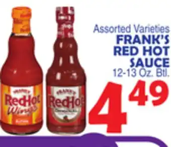 Bravo Supermarkets FRANK'S RED HOT SAUCE offer