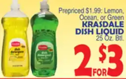 Bravo Supermarkets KRASDALE DISH LIQUID offer