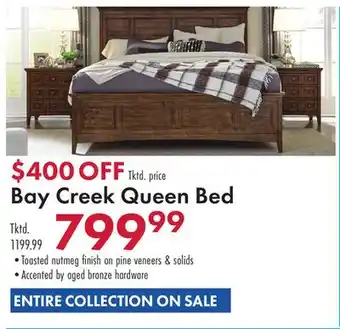 Boscov's Bay Creek Queen Bed offer