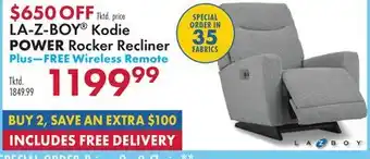 Boscov's LA-Z-BOY Kodie POWER Rocker Recliner offer