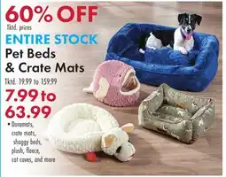 Boscov's Pet Beds & Crate Mats offer