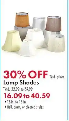 Boscov's Lamp Shades offer