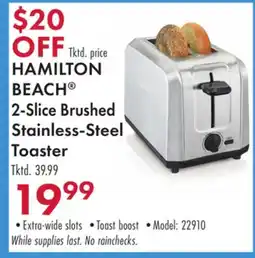 Boscov's HAMILTON BEACH 2-Slice Brushed Stainless-Steel Toaster offer