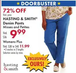 Boscov's HASTING & SMITH Denim Pants offer