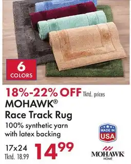 Boscov's MOHAWK Race Track Rug offer