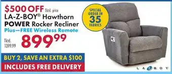 Boscov's LA-Z-BOY Hawthorn POWER Rocker Recliner offer