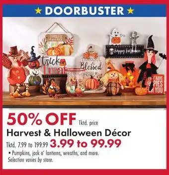 Boscov's Harvest & Halloween Décor offer