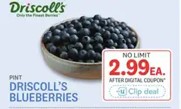 Kings Food Markets DRISCOLL'S BLUEBERRIES offer