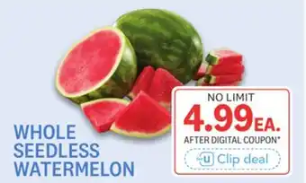 Kings Food Markets WHOLE SEEDLESS WATERMELON offer