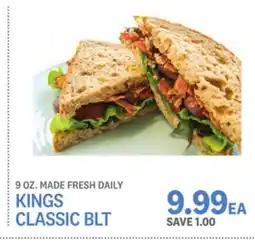 Kings Food Markets DAILY KINGS CLASSIC BLT offer
