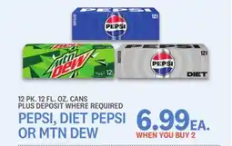 Kings Food Markets PEPSI, DIET PEPSI OR MTN DEW offer