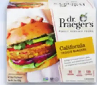 Kings Food Markets DR. PRAEGER'S BURGERS offer